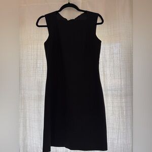 Theory Black Admiral Crepe Shift Dress Size 4 Classic Sheath